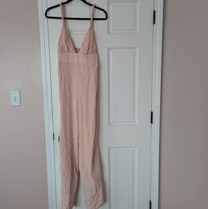 Lovers And Friends Logan Jumpsuit In Blush Size Small